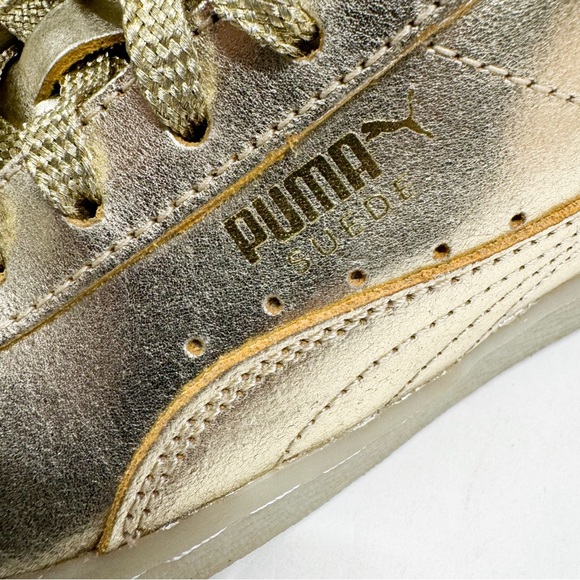 PUMA SUEDE 50TH GOLD ANNIVERSARY UNISEX SIZE 6.5C Big Kids - Picture 9 of 13